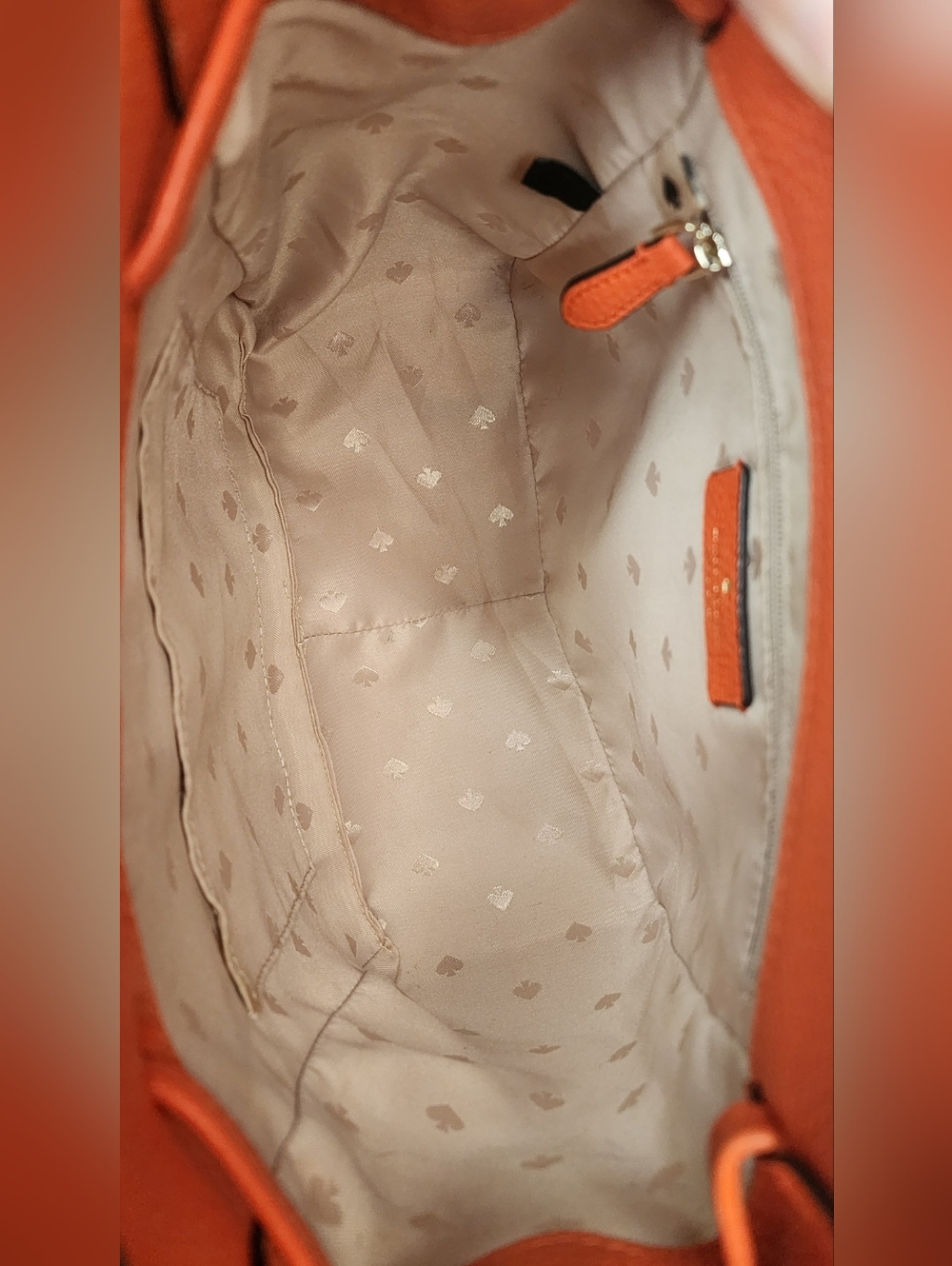 Kate Spade Leila Medium Flap Backpack In Orange & Couple Of Charms - Picture 12 of 16